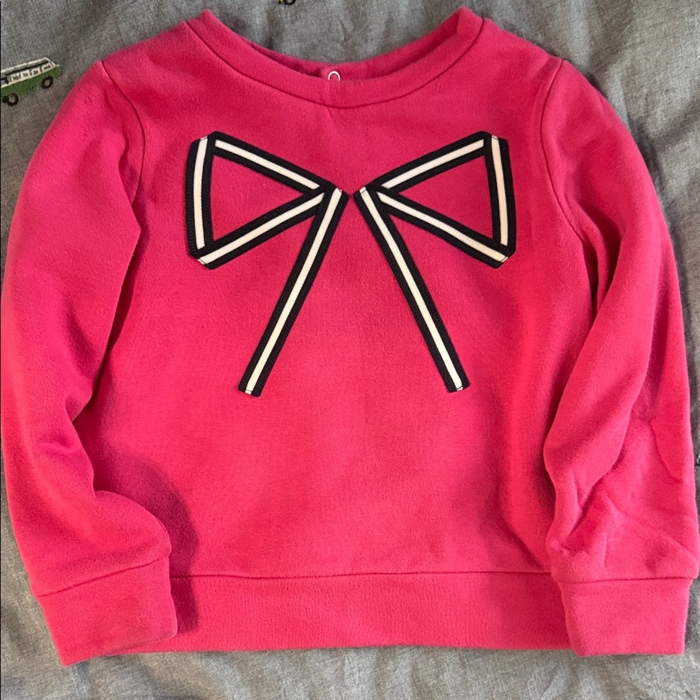 Jacadi Pink Sweatshirt with Bow Graphic